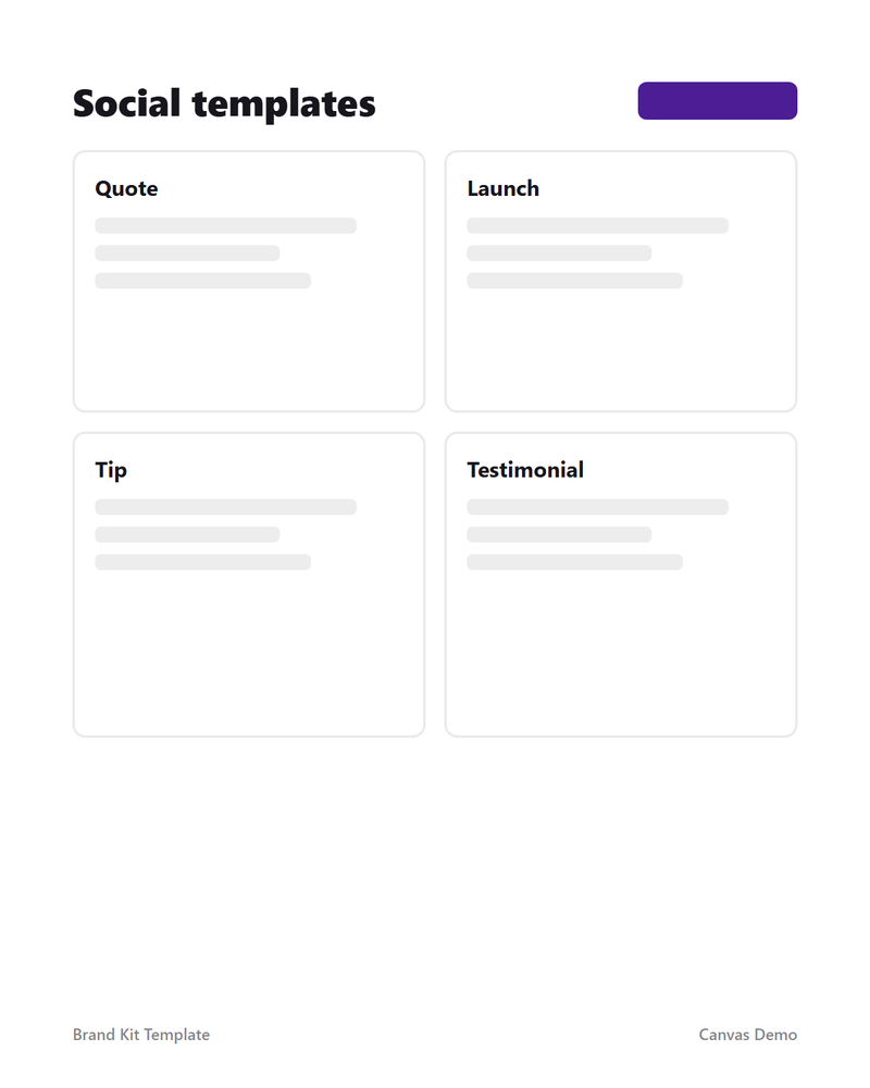 Brand Kit Template — page 2