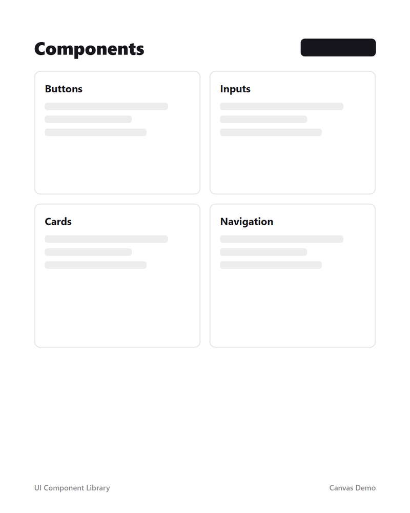UI Component Library — page 1