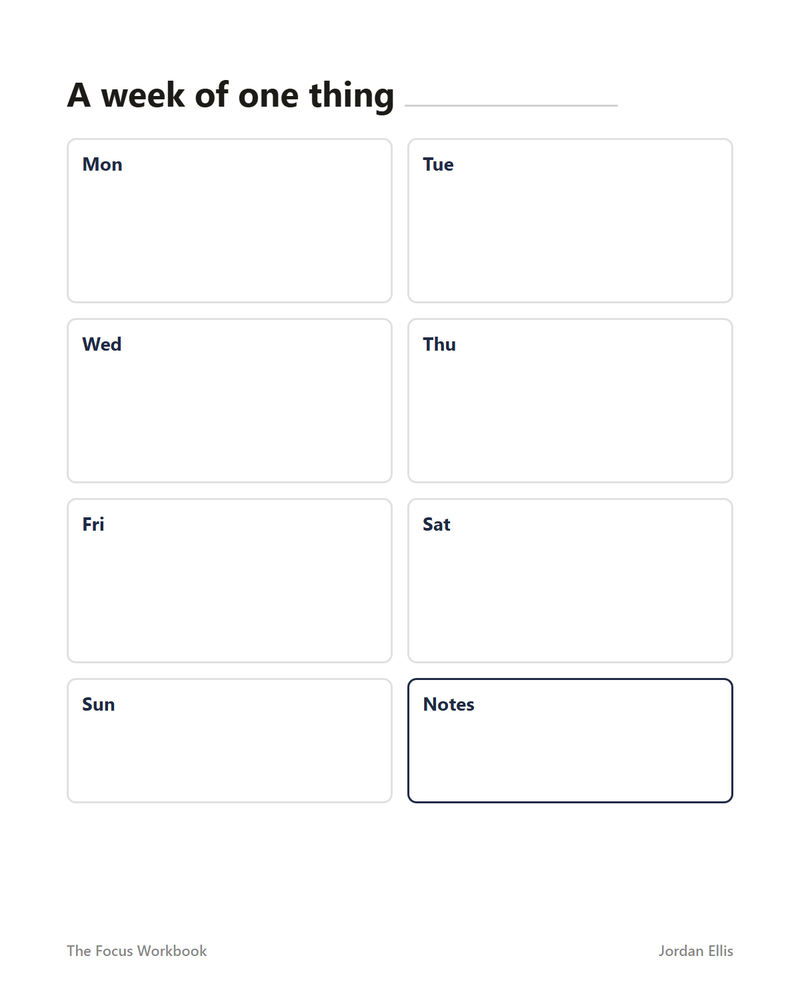 The Focus Workbook — page 2