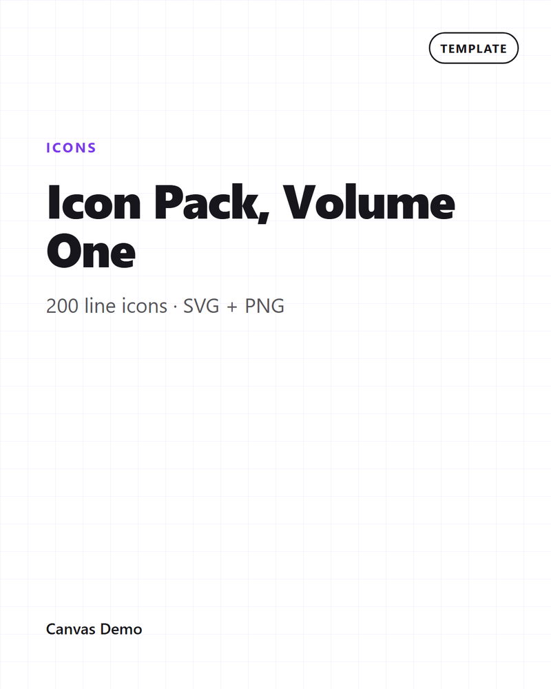 Icon Pack, Volume One — cover