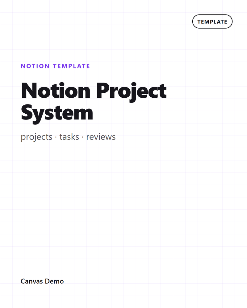 Notion Project System — cover