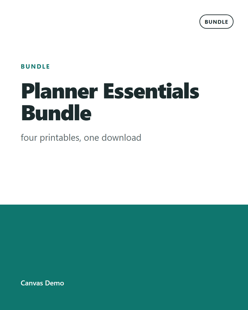 Planner Essentials Bundle — cover