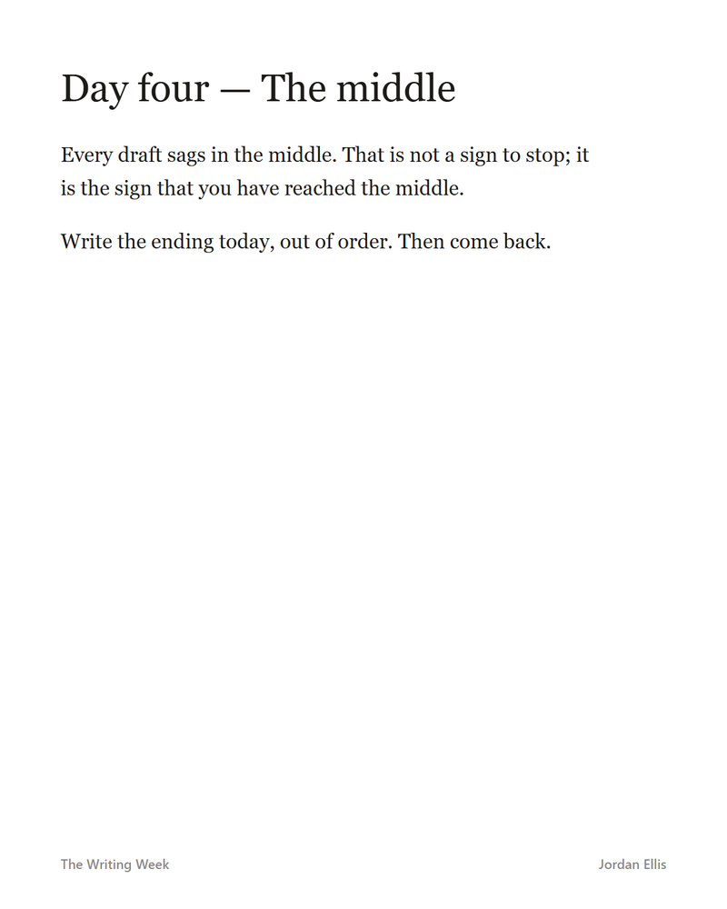 The Writing Week: A Seven-Day Guide — page 2
